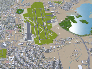 laredo city texas usa 60km 3D 模型