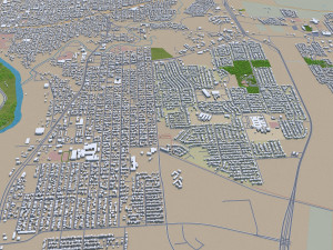 laredo city texas usa 60km 3D 模型