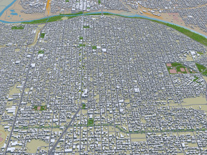 laredo city texas usa 60km 3D 模型