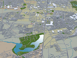 laredo city texas usa 60km 3D 模型
