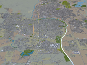 laredo city texas usa 60km 3D 模型