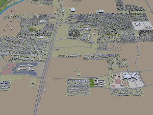 laredo city texas usa 60km 3D 模型