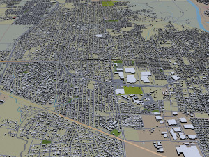 laredo city texas usa 60km 3D 模型