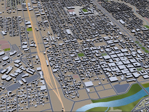 laredo city texas usa 60km 3D 模型
