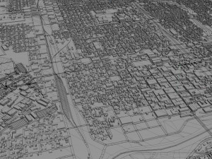laredo city texas usa 60km 3D 模型
