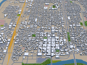 laredo city texas usa 60km 3D 模型