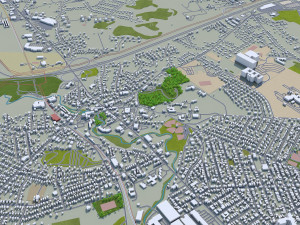 lawrence city massachusetts usa 20km Modèle 3D