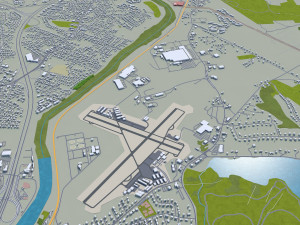 lawrence city massachusetts usa 20km Modèle 3D