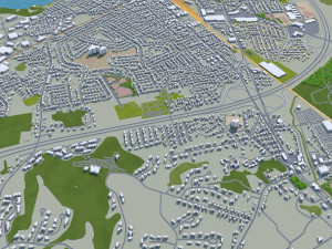 lawrence city massachusetts usa 20km Modèle 3D