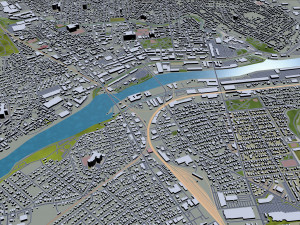 lawrence city massachusetts usa 20km Modèle 3D