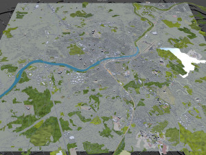 lawrence city massachusetts usa 20km Modèle 3D