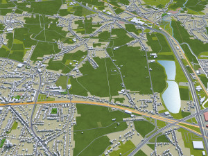 league city texas usa 30km 3D 模型