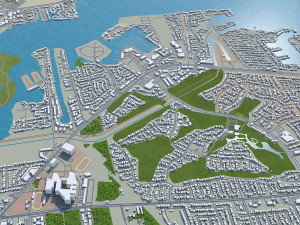 league city texas usa 30km 3D Model