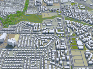 lewisville city texas usa 25km 3D-Modell
