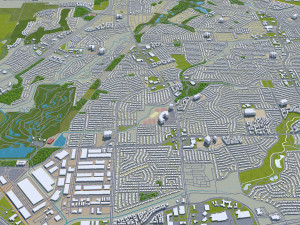 lewisville city texas usa 25km 3D-Modell