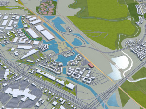 lewisville city texas usa 25km 3D-Modell