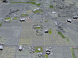 lewisville city texas usa 25km 3D-Modell