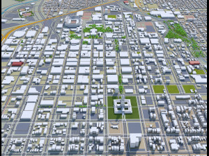 lincoln city nebraska usa 35km 3D Model