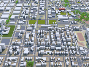 lincoln city nebraska usa 35km 3D Model