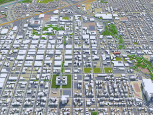 lincoln city nebraska usa 35km 3D Model