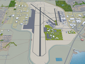 lincoln city nebraska usa 35km 3D Model