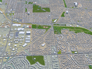 lincoln city nebraska usa 35km 3D Model