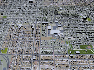lincoln city nebraska usa 35km 3D Model