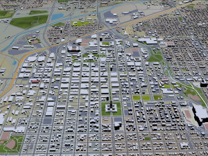 lincoln city nebraska usa 35km 3D Model