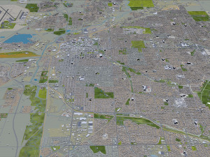 lincoln city nebraska usa 35km 3D Model