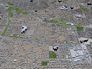 lincoln city nebraska usa 35km 3D Model