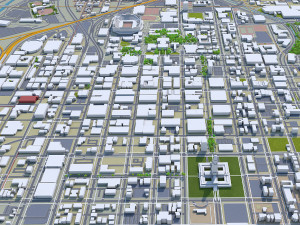 lincoln city nebraska usa 35km 3D Model