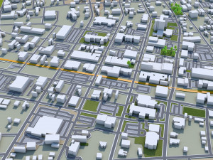 longview city texas usa 30km 3D Model