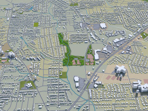 longview city texas usa 30km 3D Model