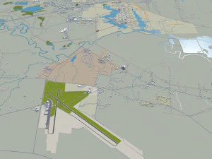 longview city texas usa 30km 3D Model