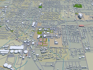 longview city texas usa 30km 3D Model