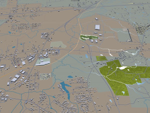 longview city texas usa 30km 3D Model