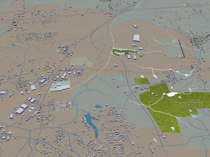 longview city texas usa 30km 3D Model