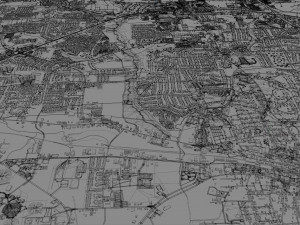 longview city texas usa 30km 3D Model
