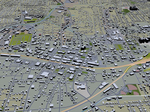 longview city texas usa 30km 3D Model
