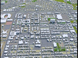 lubbock city texas usa 30km 3D Model
