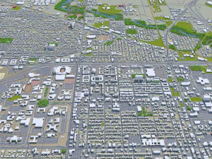 lubbock city texas usa 30km 3D Model