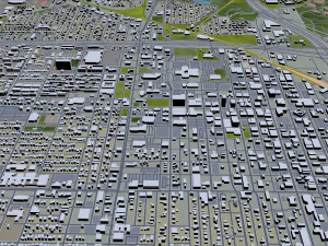 lubbock city texas usa 30km 3D Model
