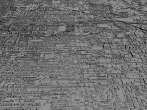 lubbock city texas usa 30km 3D Model