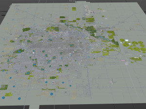 lubbock city texas usa 30km Modèle 3D