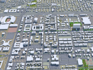 lubbock city texas usa 30km Modèle 3D