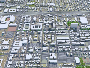lubbock city texas usa 30km 3D Model