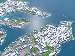 Мальта, город 50 км 3D Модель