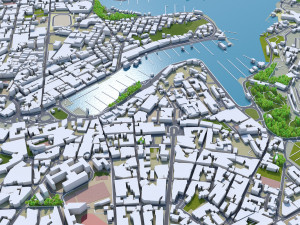 Malta city 50km 3D 모델