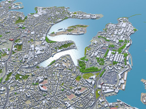 Malta city 50km 3D 모델