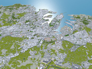 Malta city 50km 3D 모델